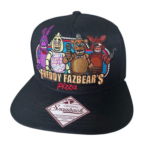 Five nights at Freddy’snapback wide brim Freddy’s Fazbears pizza wide brim - Picture 1 of 15